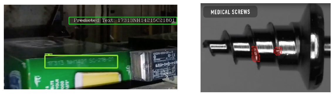 Optical Character recognition and visual inspection