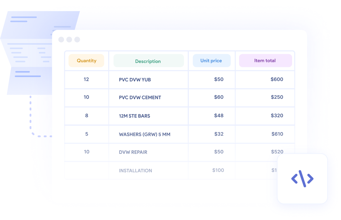 OCR-api extraction example