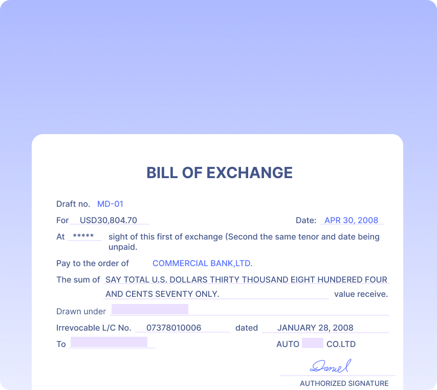 Bills of Exchange