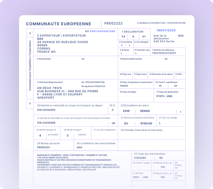 Customs Declarations