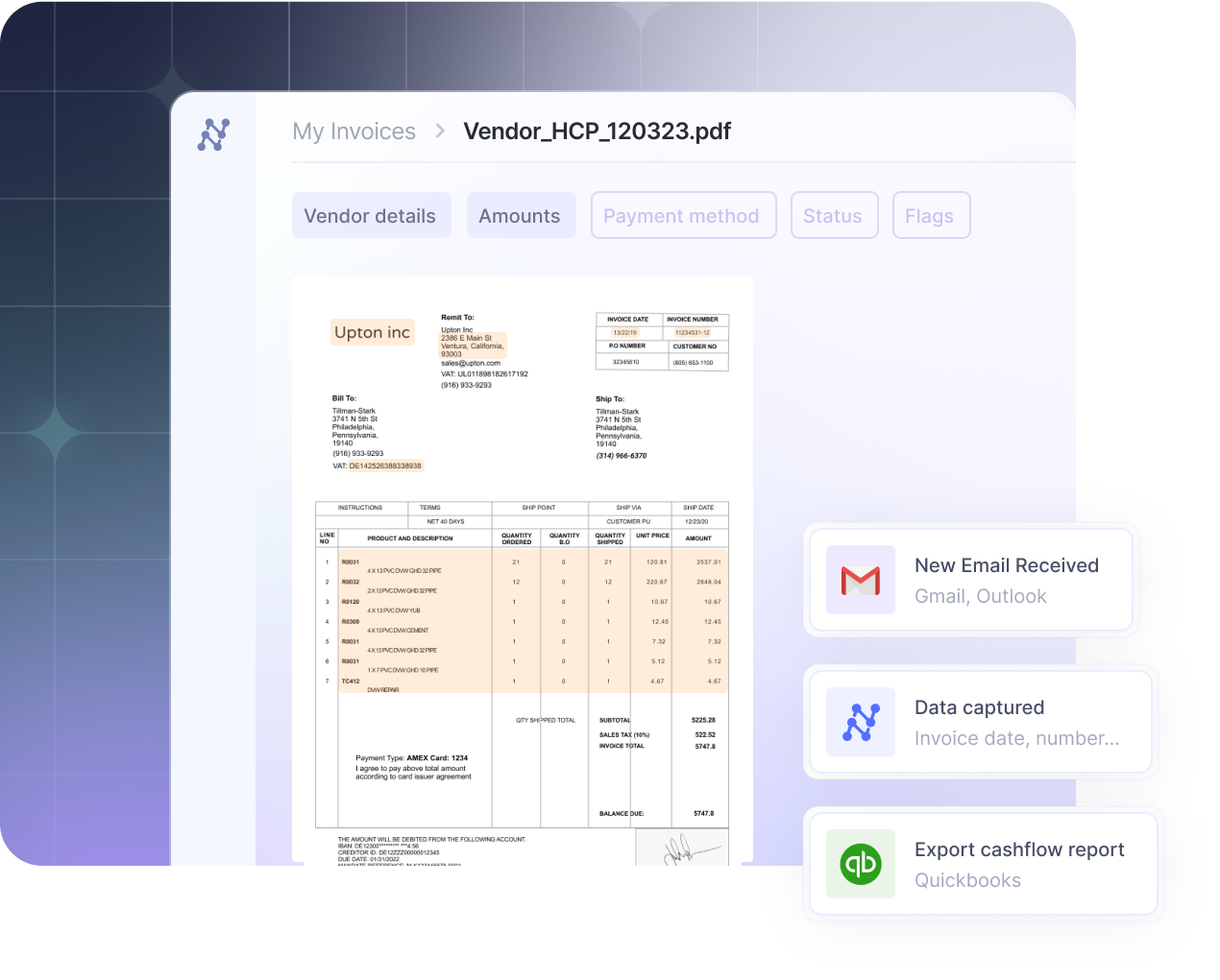 Invoice OCR in Nanonets