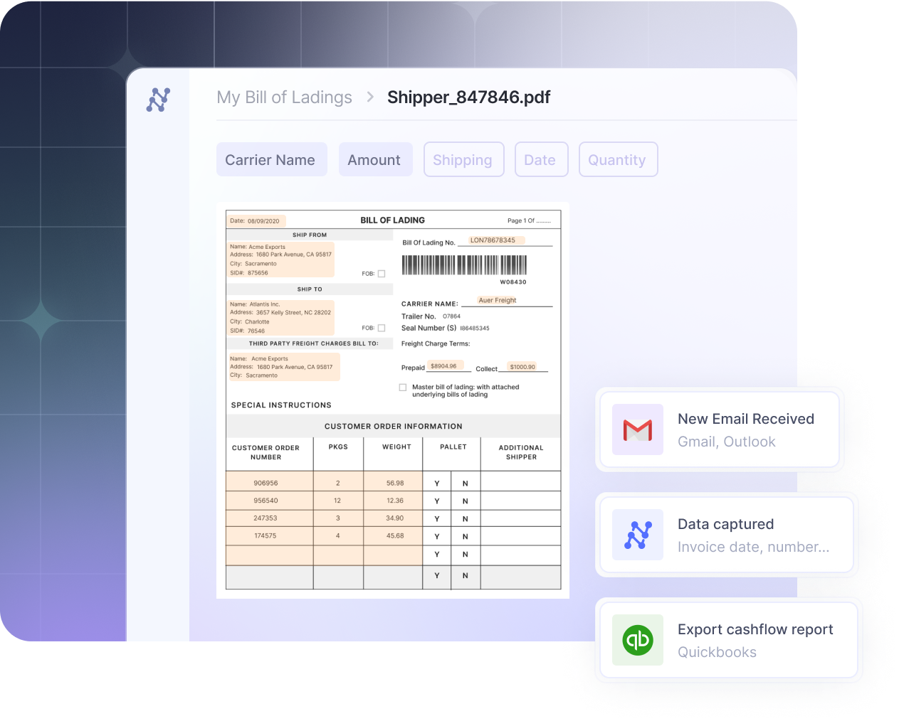 Invoice OCR in Nanonets