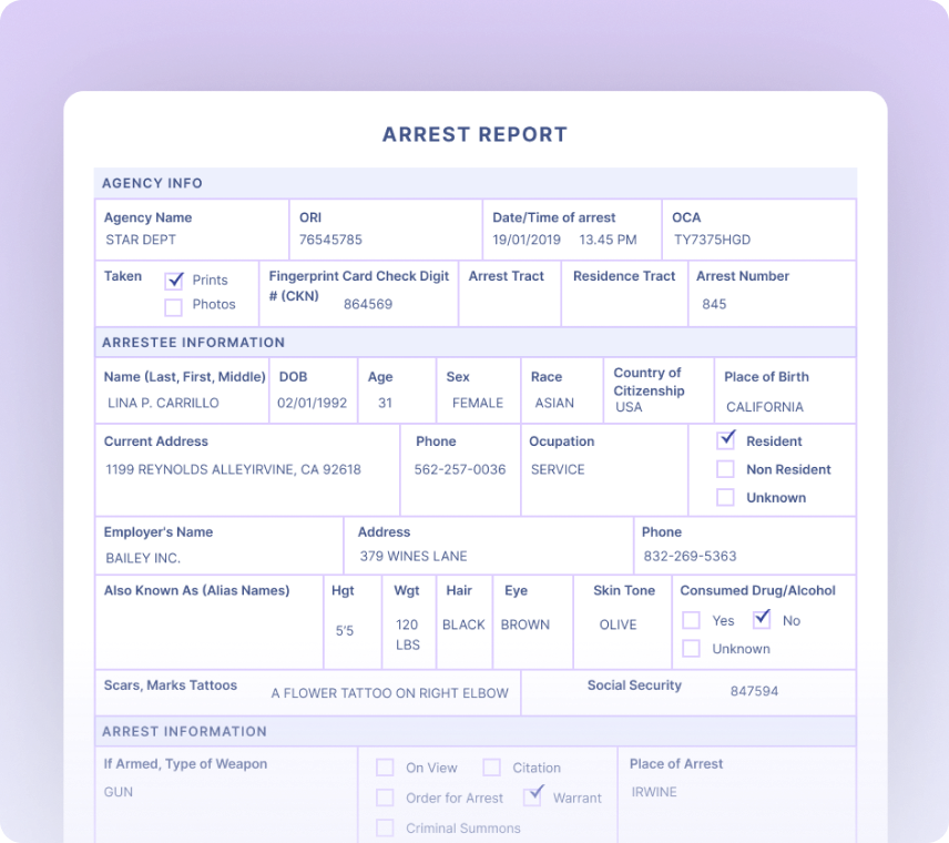 Arrest Reports