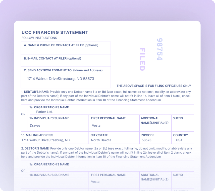 UCC Financing Statements