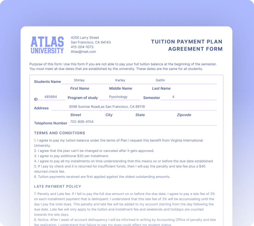 Fee Payment Agreements