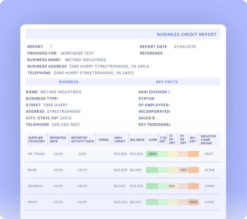 Credit Reports