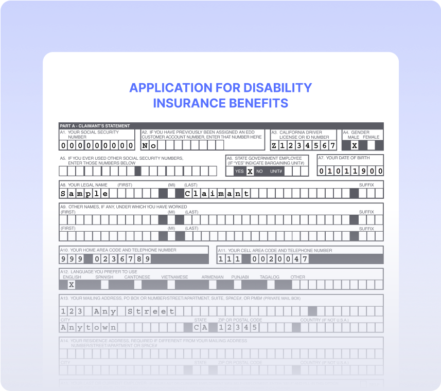 Applications for Disability Insurance Benefits