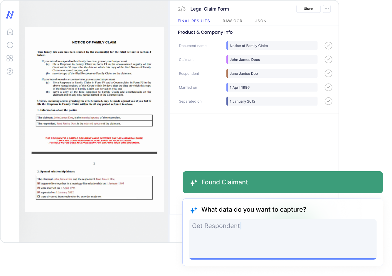 Legal Claim Forms