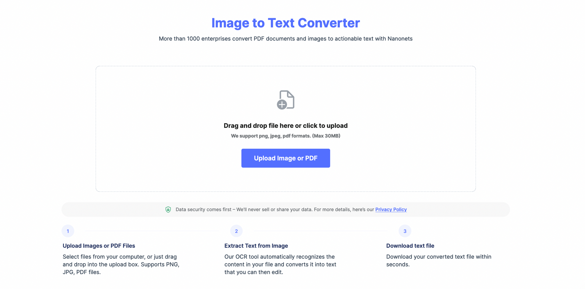 Image to Text converter